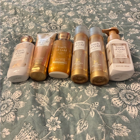 NWT  BBW Touch Of Gold 6 Pc Set - Picture 2 of 5